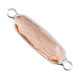 Kristallglas Zwischenstück lang Oval 29mm Pink-silver